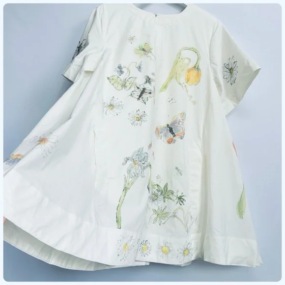 NWT Anthropologie The Swan Gossip Emmy Short-Sleeve Swing Mini Dress, XL - Picture 11 of 17